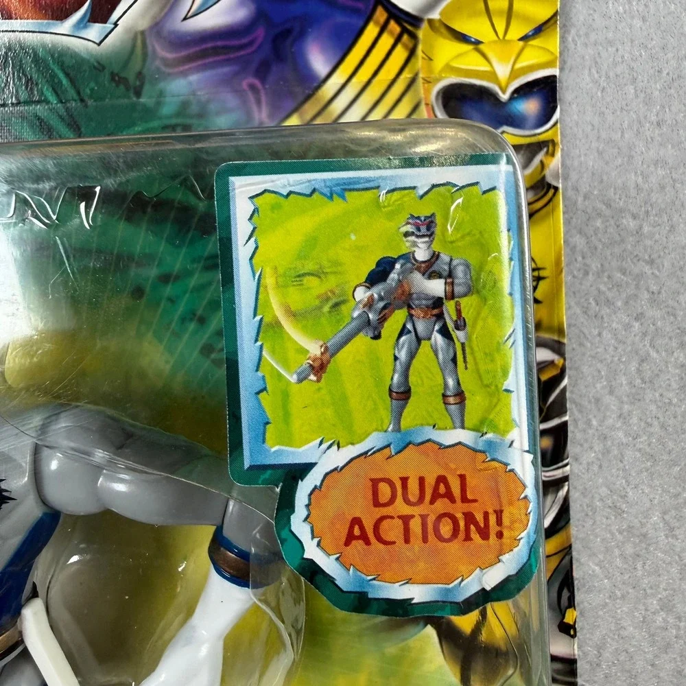 Bandai Lunar Wolf Power Ranger Wild Force Silver Action Figure 2002 NIB 10156